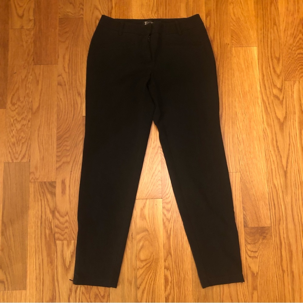 New York Company NYCO Black 7th Avenue Zipper Ankle Pants 0